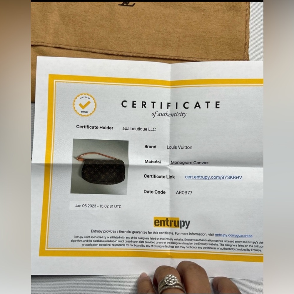 Louis Vuitton Pochette Accessories Monogram Canvas Brown - Picture 4 of 15